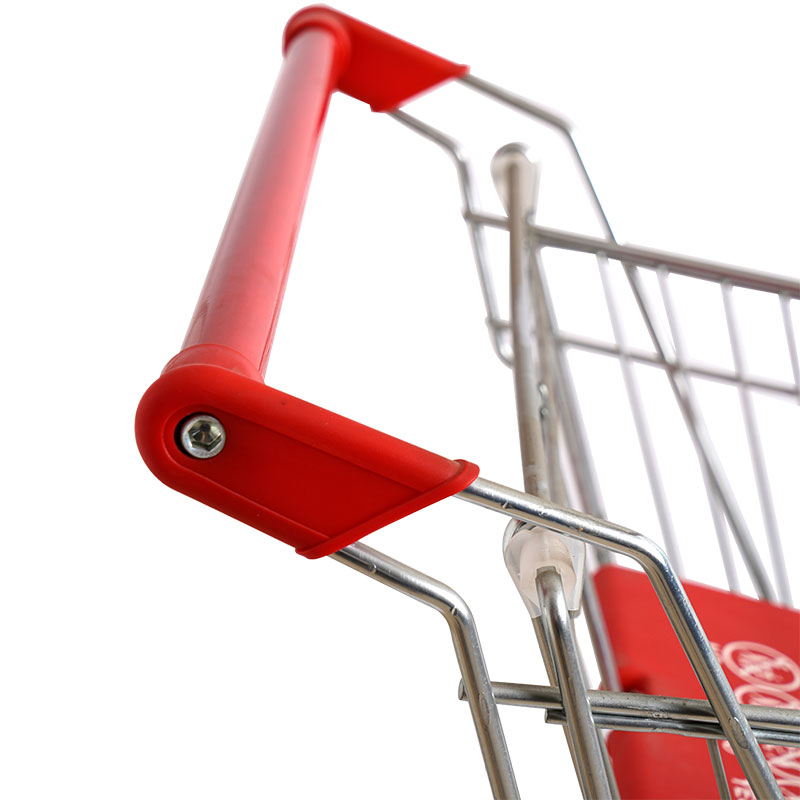 Giỏ hàng bánh xe màu đỏ thông thường Pvc
